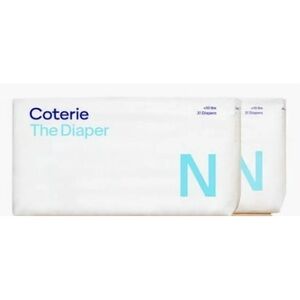 2 Coterie Newborn Diaper Packs